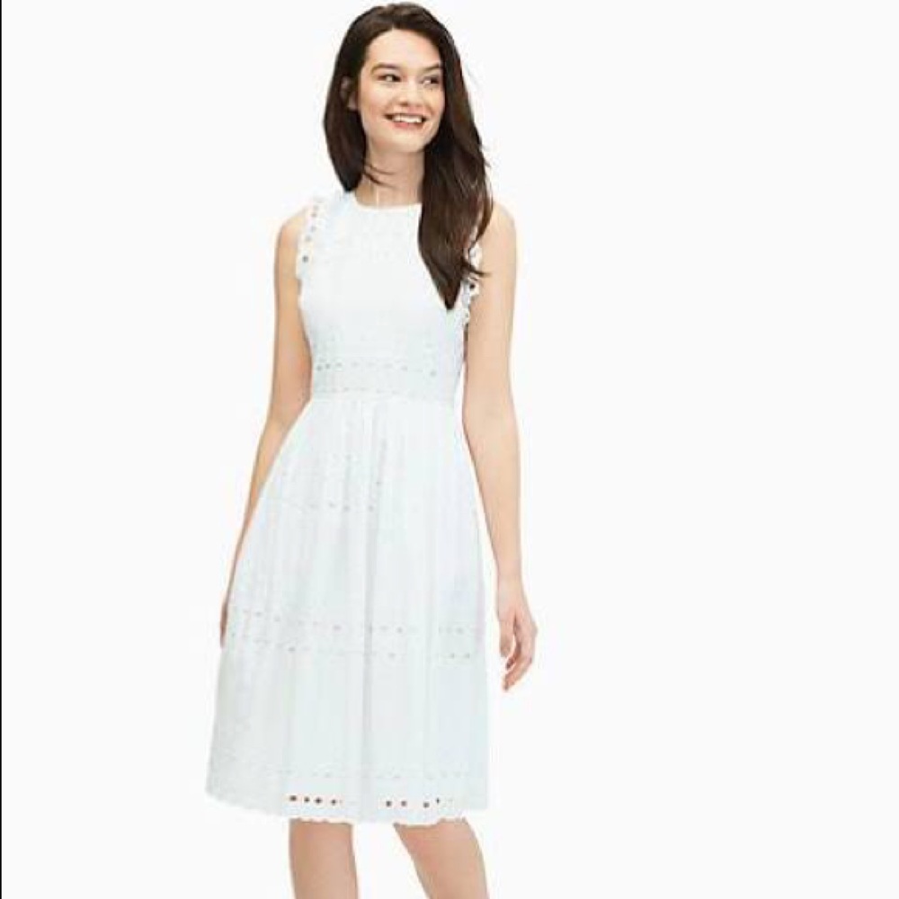 Kate Spade NY White cotton dress